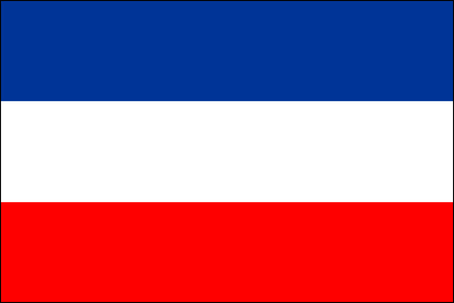 Die panslawische Flagge.
