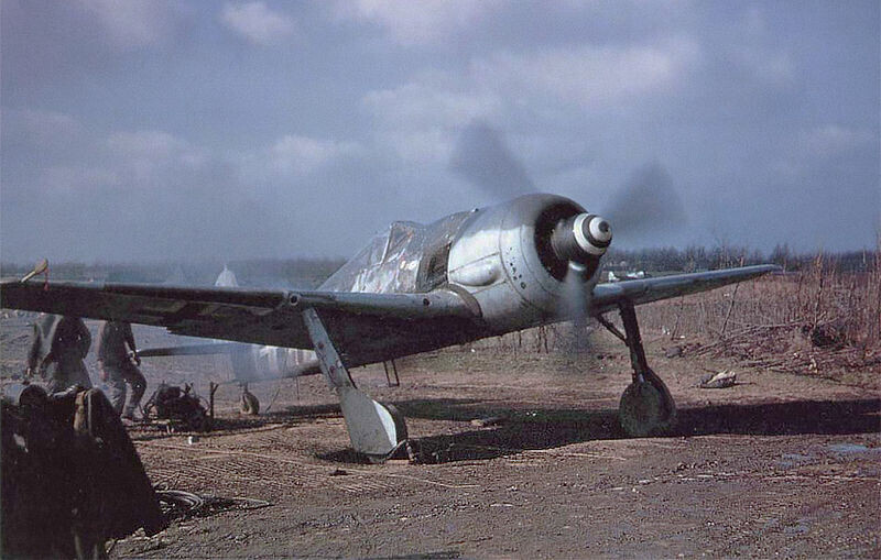 FW 190A-8. Този самолет е пленен от американците. 1945.