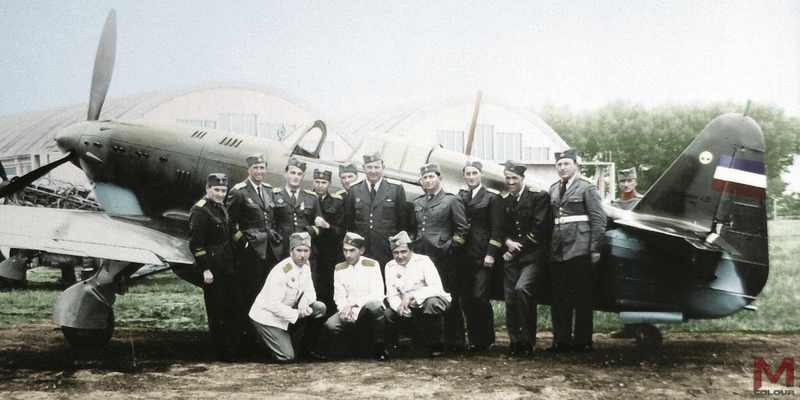 Pilotos de la Real Fuerza Aérea Yugoslava, 1940.