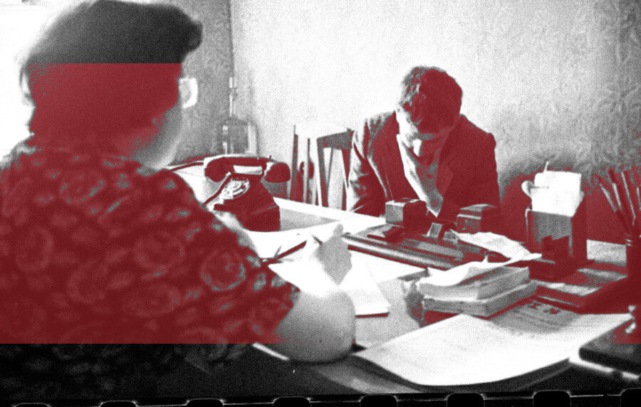 Lors d'un interrogatoire par le bureau d'enquête pour délinquants mineurs à Leningrad