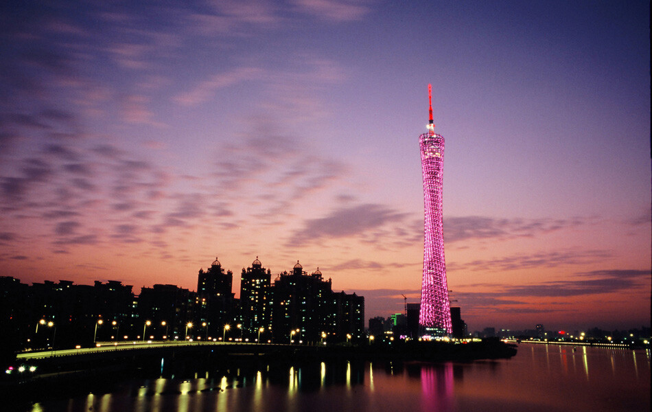 Torre de televisión de Cantón, Guangzhou, China