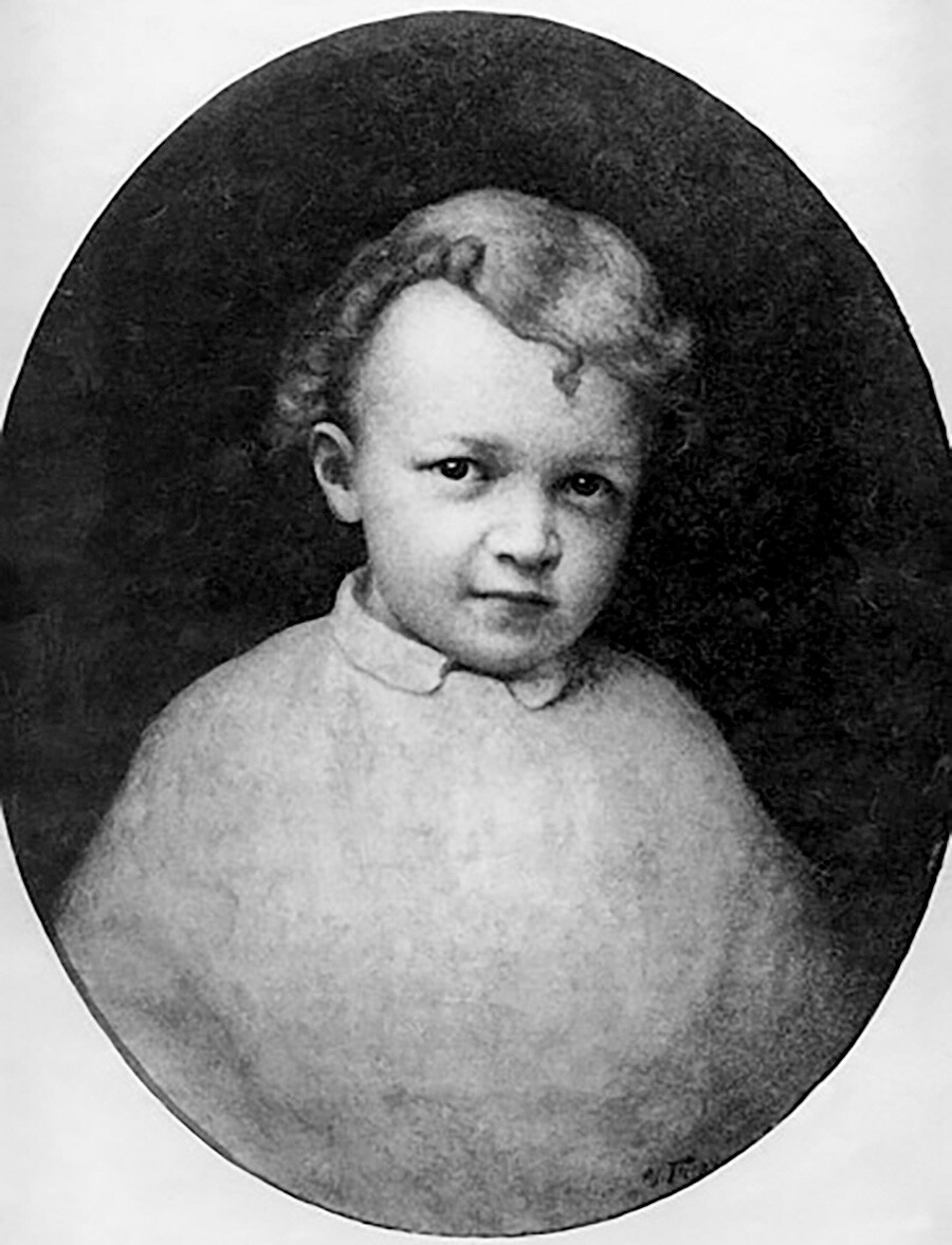 Ritratto di Vladimir Lenin a 3 anni, di Ivan Parkhomenko
