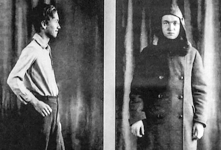 Фотографии на Владимир Виничевски снимени по неговото апсење 1939 година.

