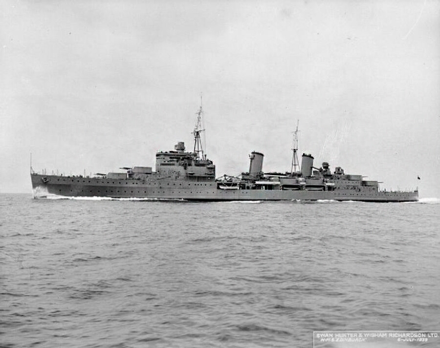 British cruiser ‘Edinburgh’.
