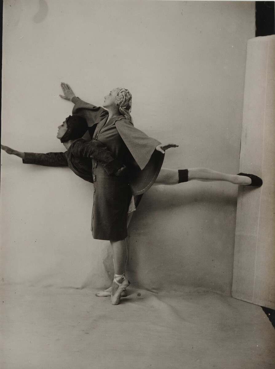 Tamara Karsávina y Serge Lifar en el ballet 'Romeo y Julieta'. El ballet ruso de Serguéi Diáguilev. Montecarlo, 1926