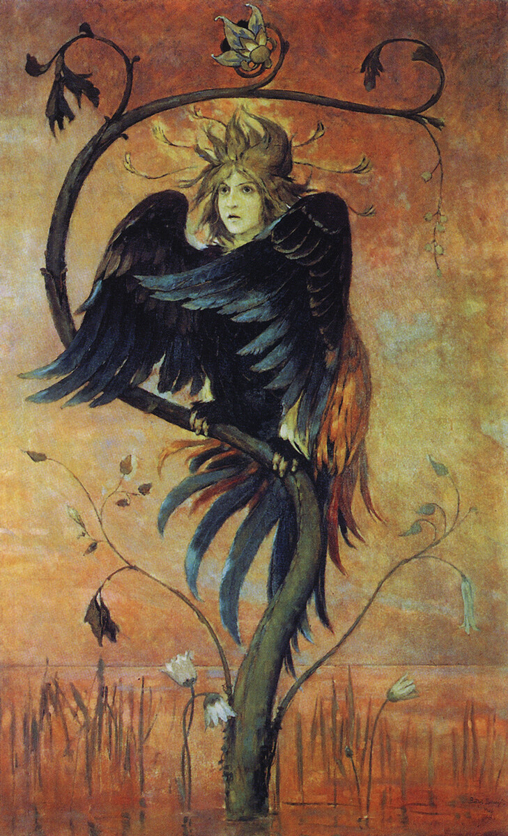 Gamajún , ein prophetischer Vogel, 1898, Wiktor Wasnezow.
