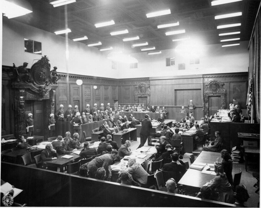 L'aula del tribunale di Norimberga