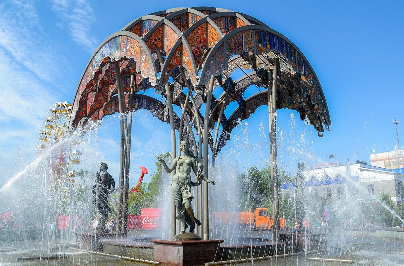 Fontaine « Saisons » à Tioumen, en Sibérie

