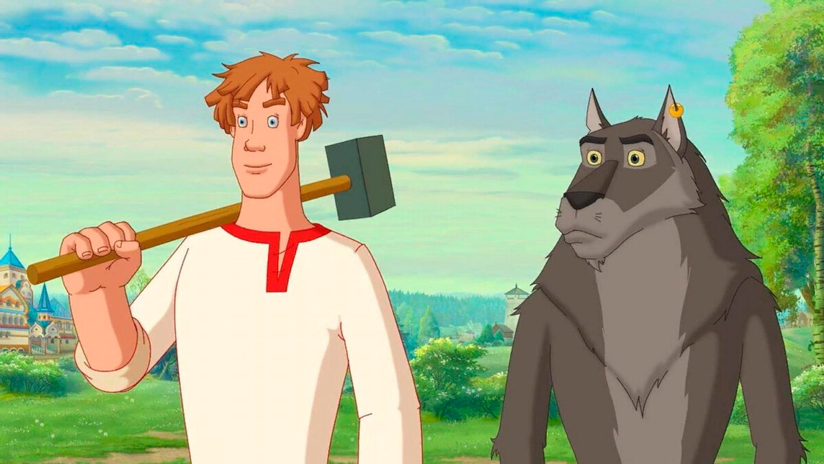 アニメ「イワン王子と灰色狼」（2011）からのシーン