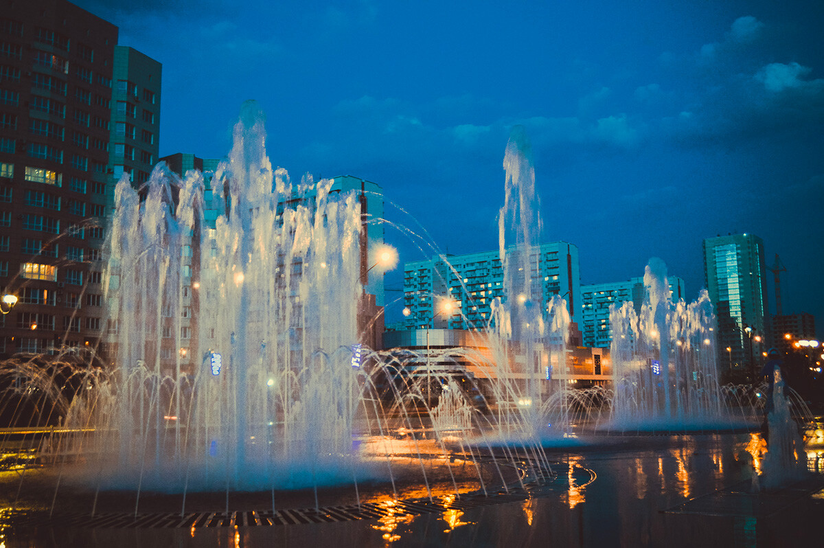 Novokuznetsk de noche.