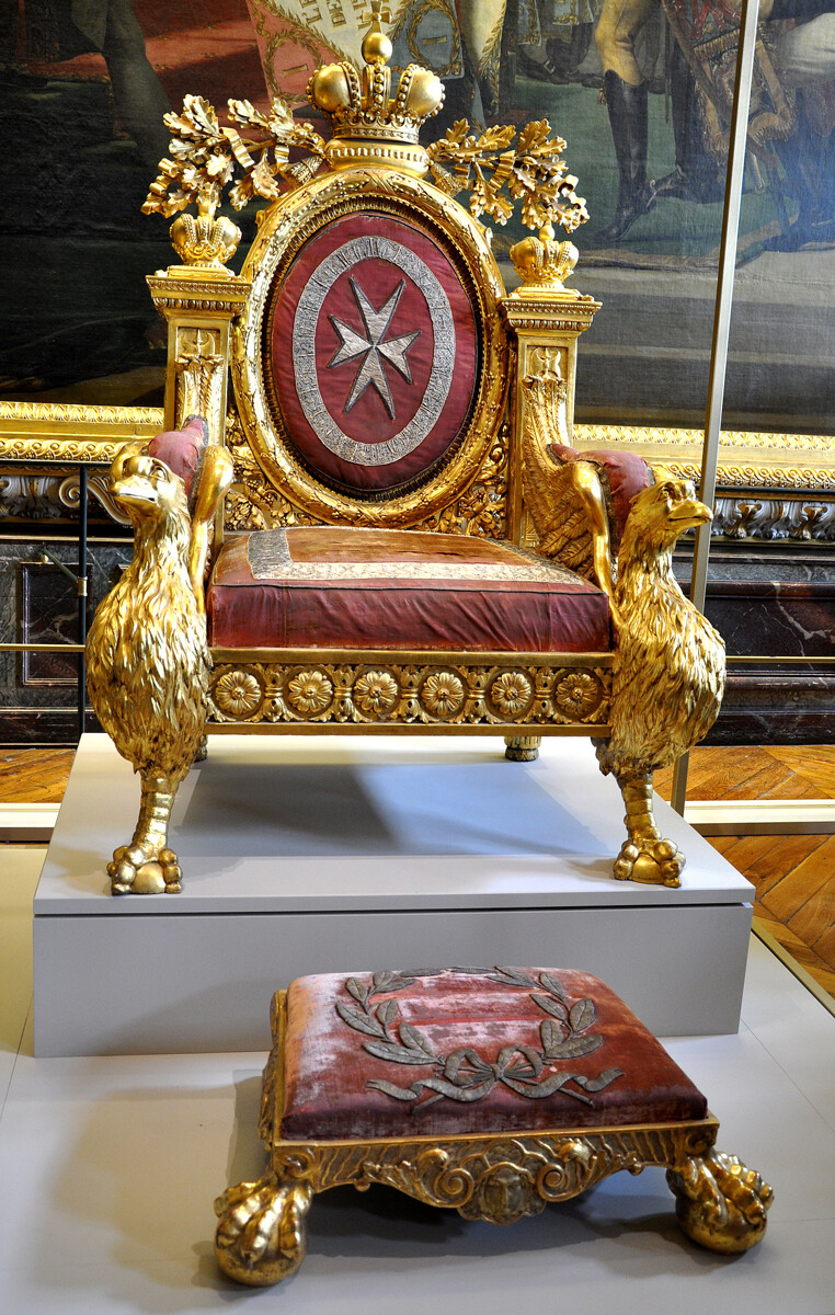 Ceremonial seat of Grand Master of the Order of Malta