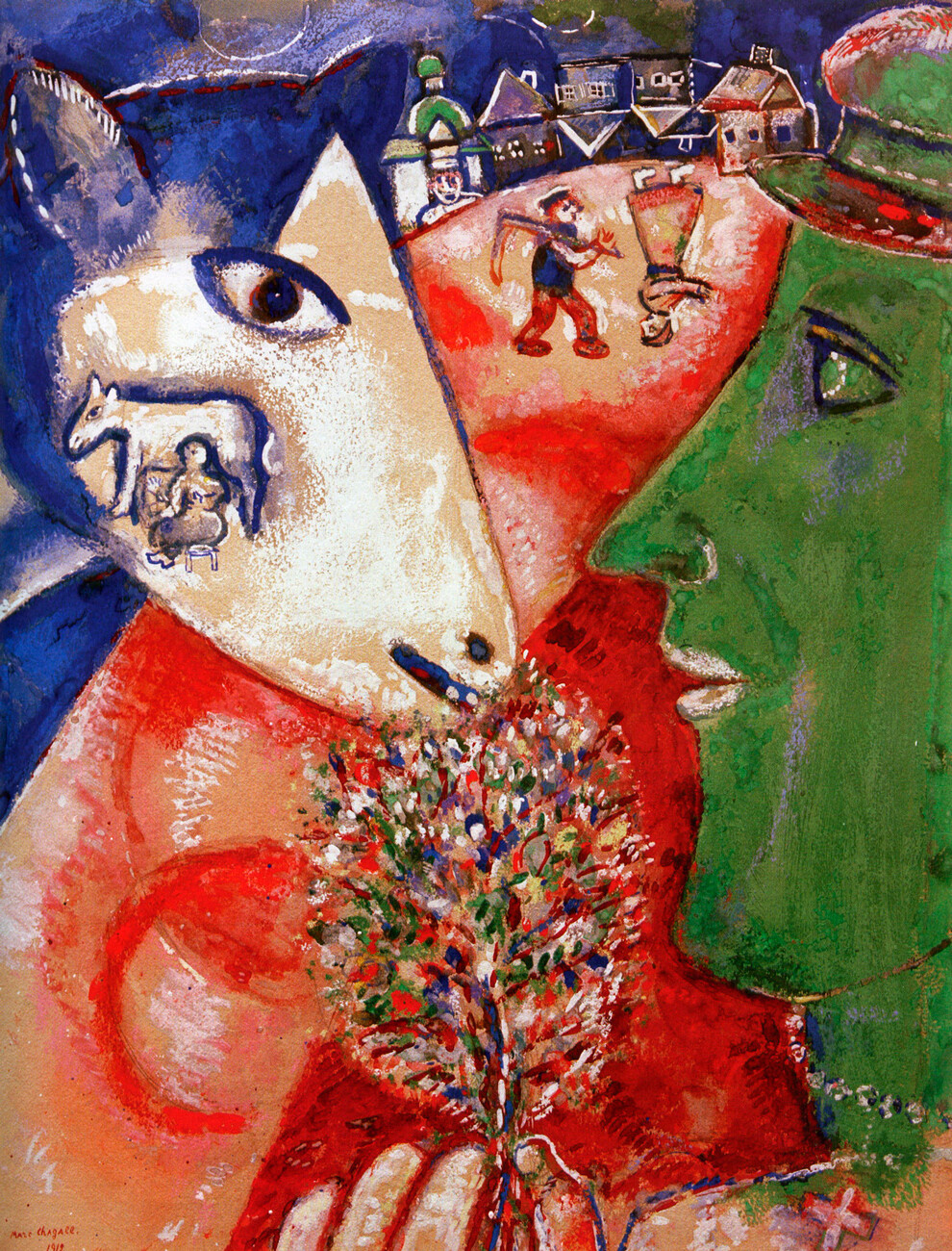 ‘Yo y la aldea’, Marc Chagall