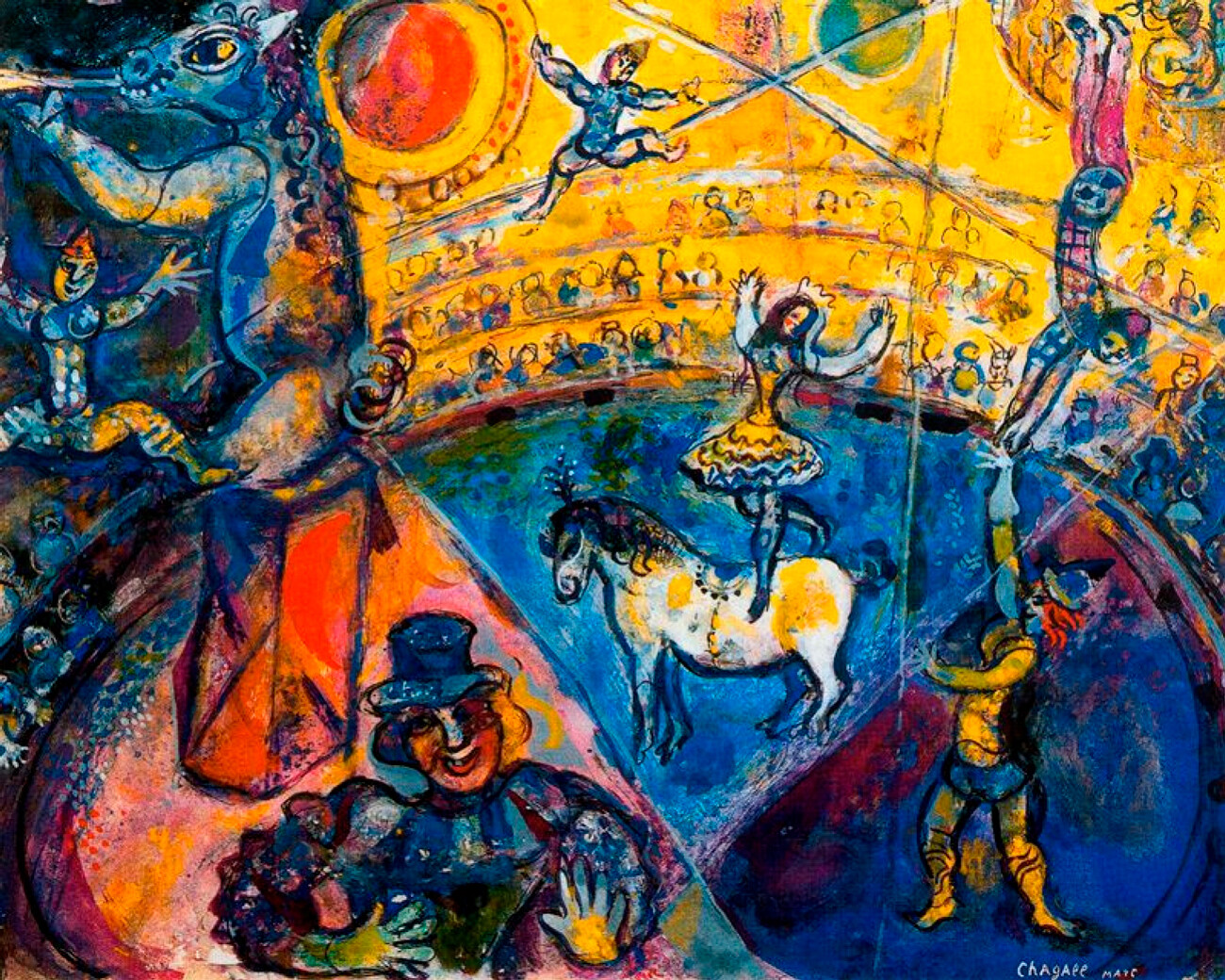 ‘El circo azul’, Marc Chagall