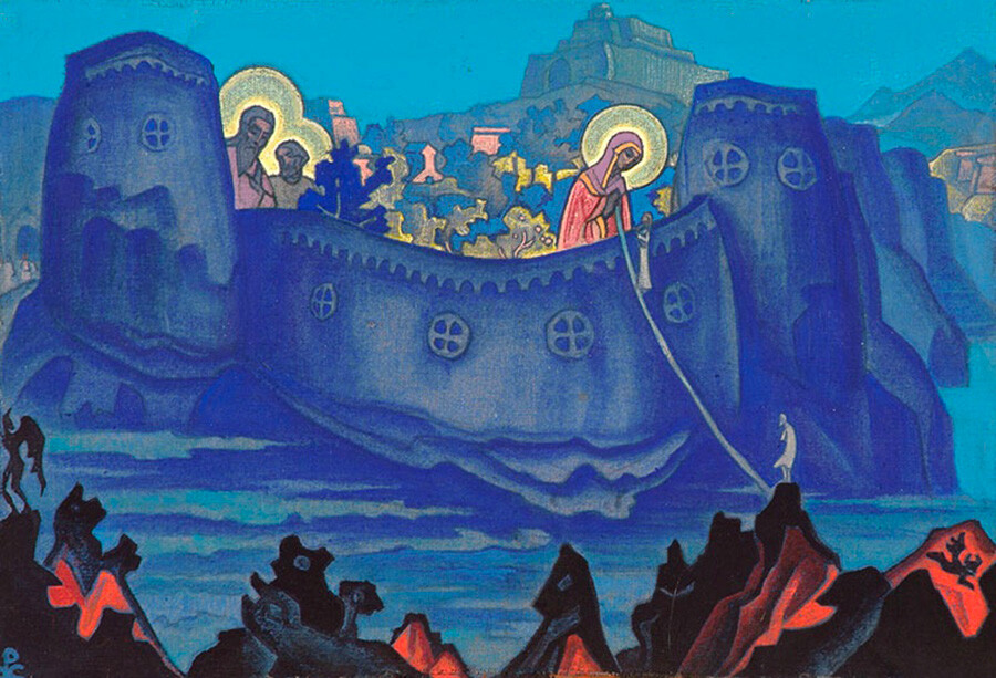 Nicholas Roerich. Madonna Laboris, 1933