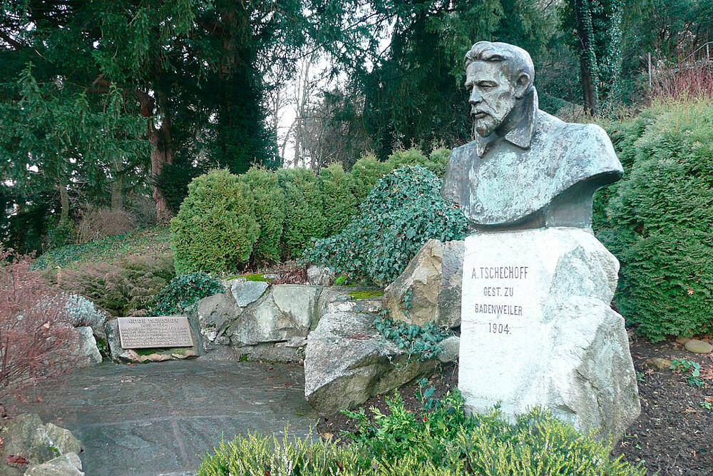 A monument to Anton Chekhov in Badenweiler