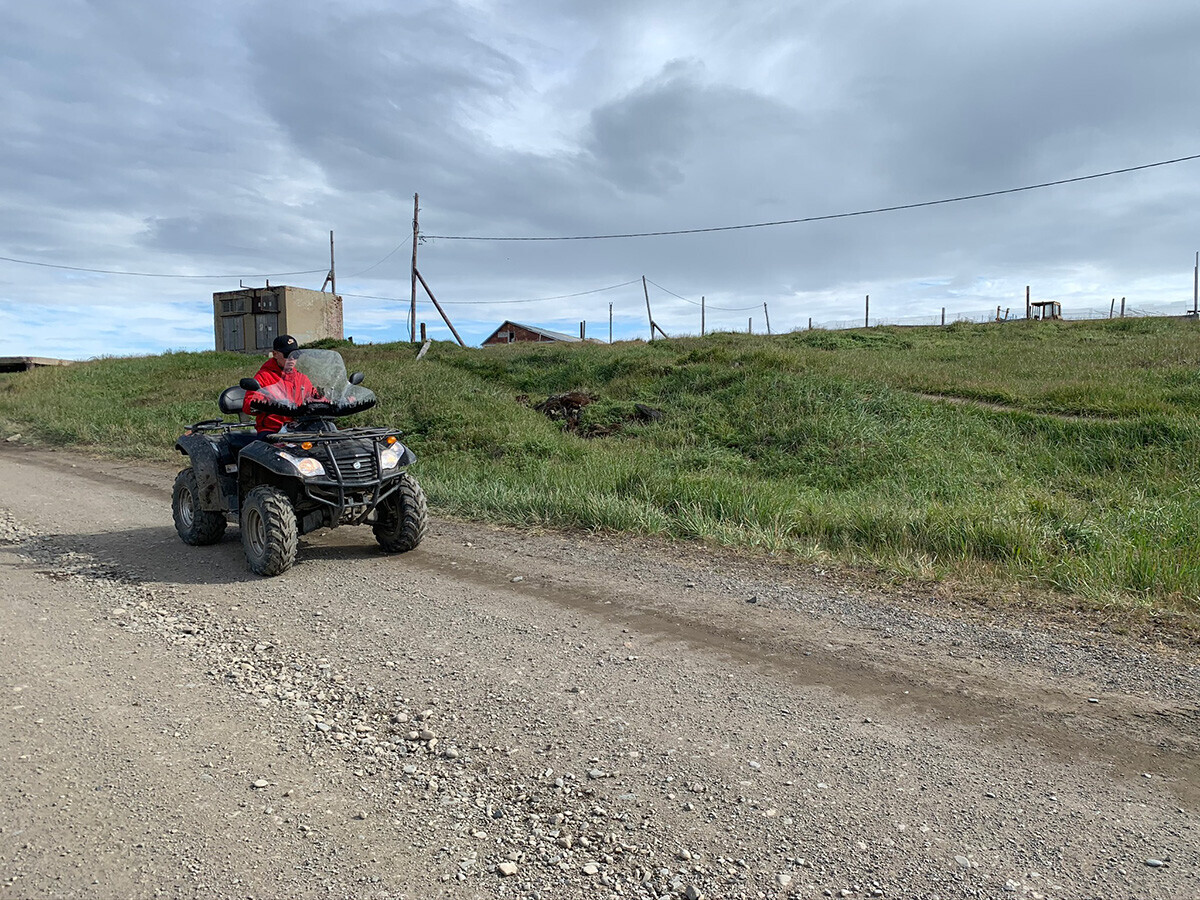 Seorang pelari quad
