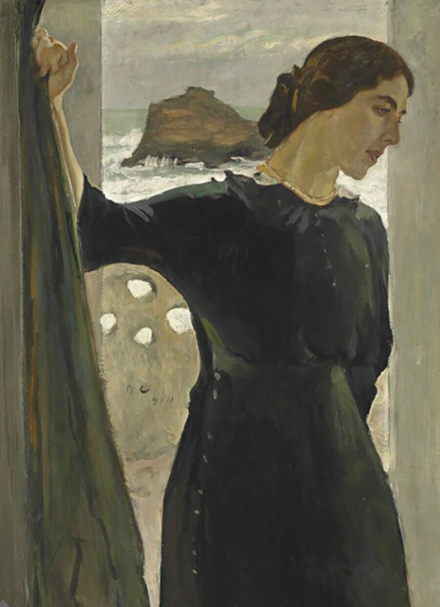 Valentin Serov. Potret Maria Tsetlin, 1910
