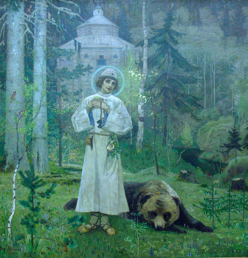 “Sergius Muda Yang Mulia” karya Mikhail Nesterov, 1892—1897
