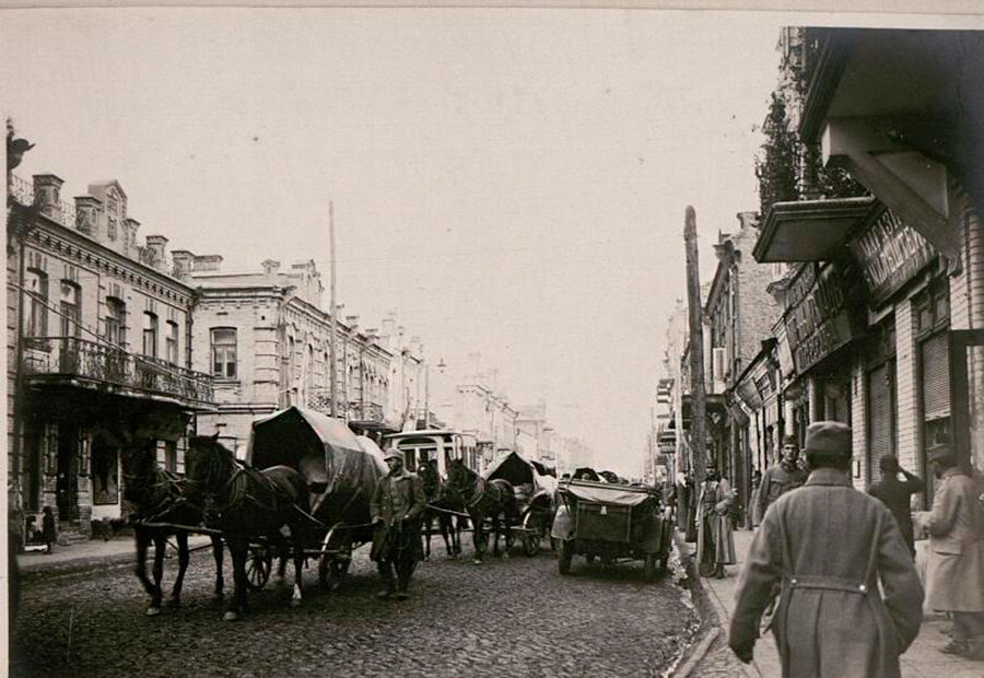 Luck, mestna ulica, začetek 20. stoletja