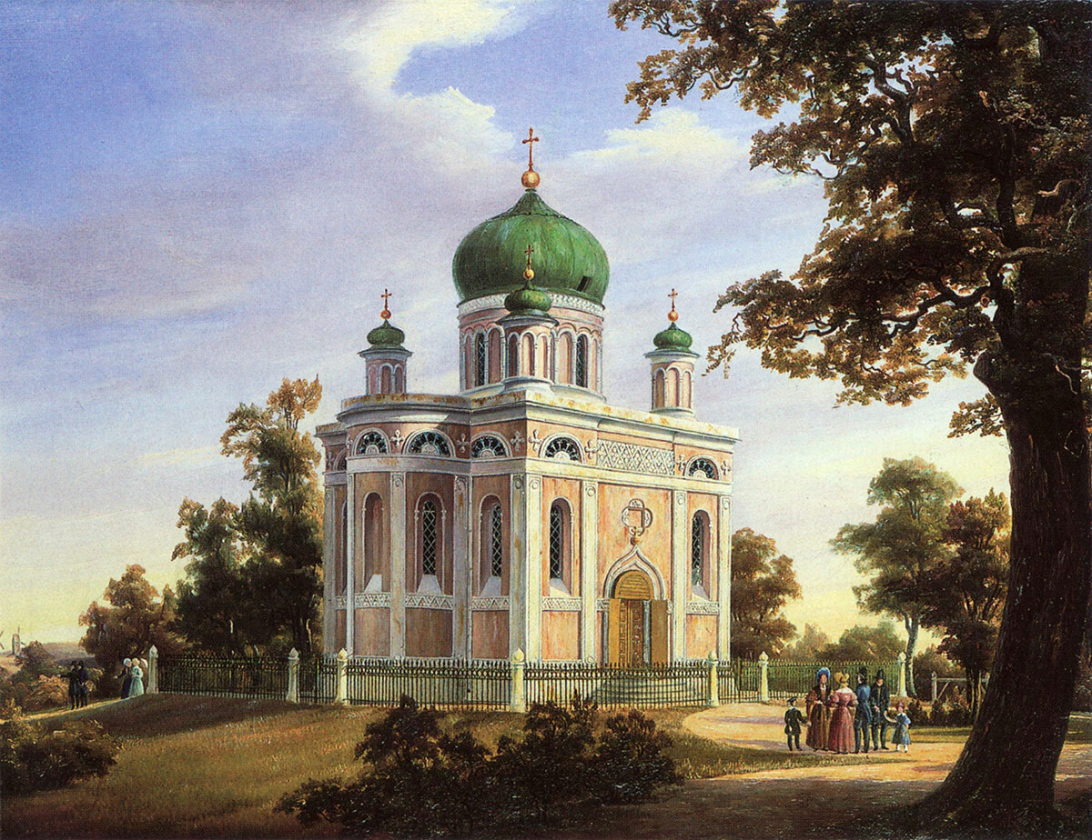 Церковь Александра Невского в Потсдаме в XIX веке