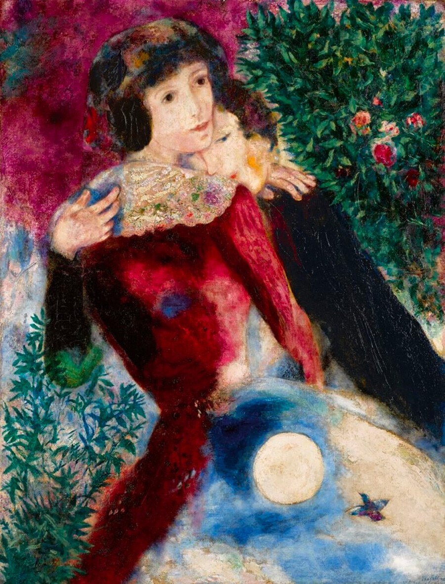 Marc Chagall. Amantes, 1928.
