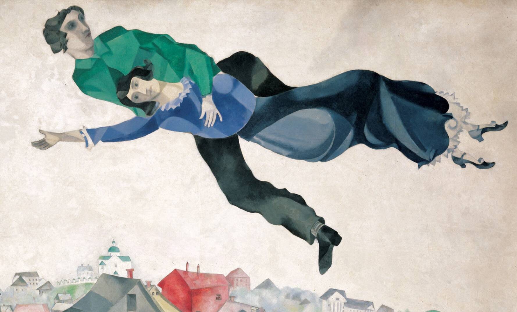 Марк Шагал. Над городом, 1918
