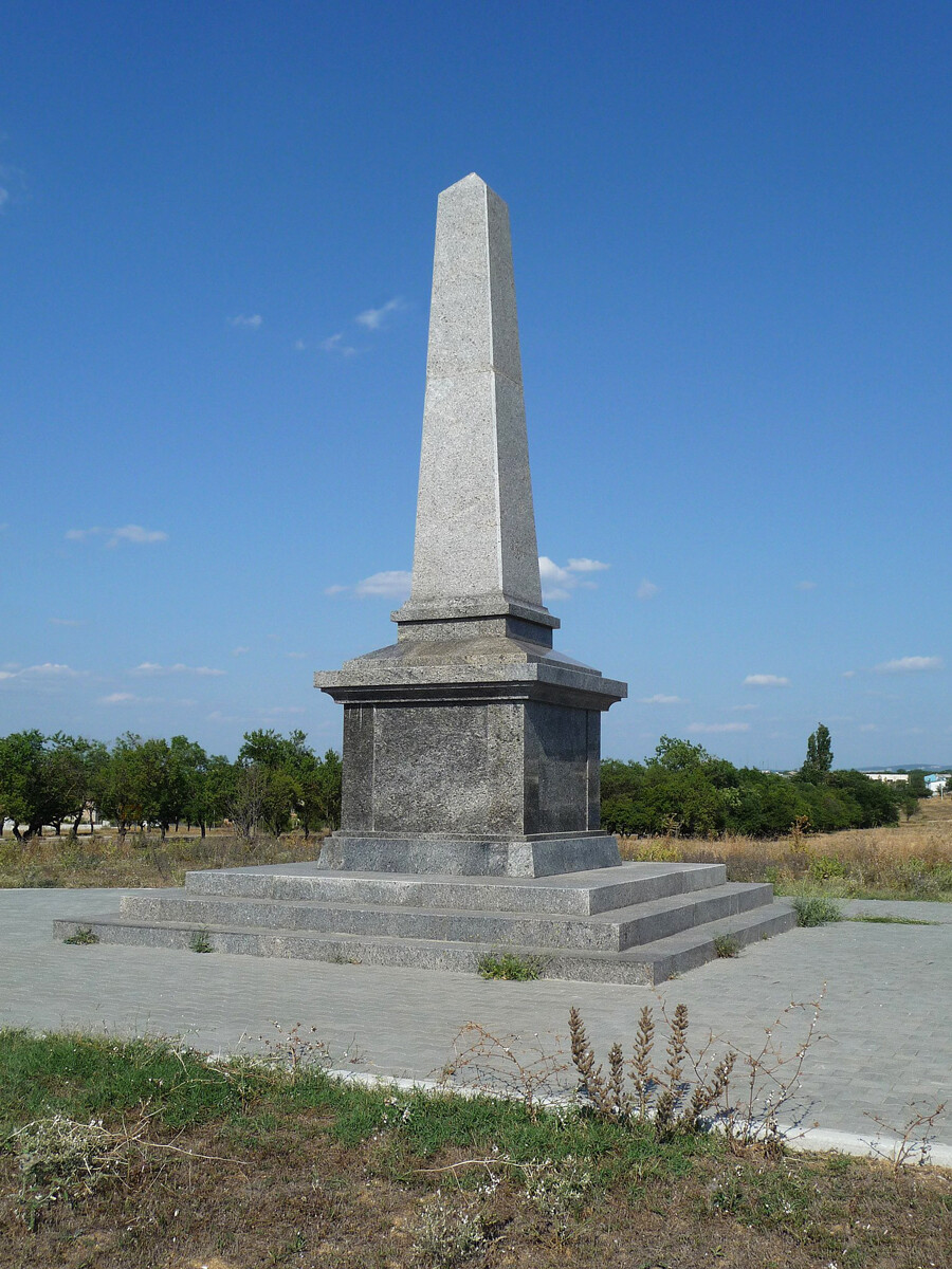 Memorial to English soldiers who lost their lives in the Crimean War in Sevastopol