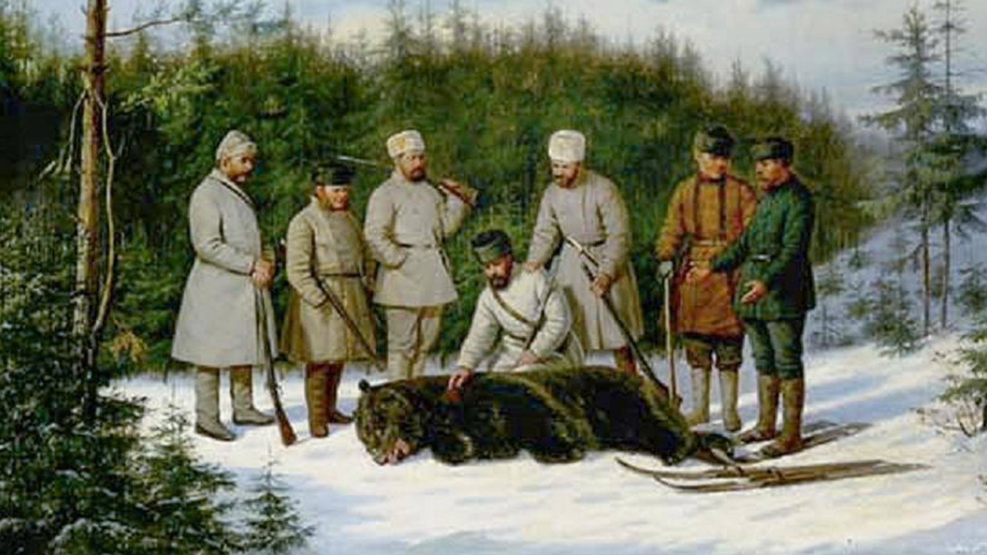 La caza del oso en Rusia 