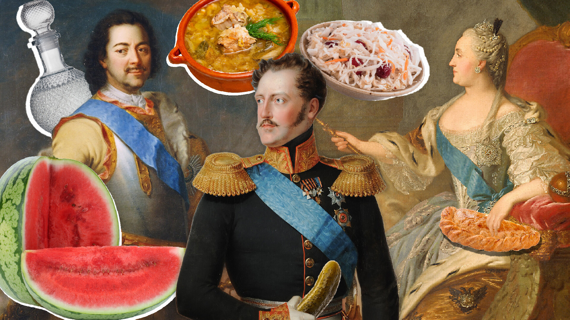 Russia Beyond (Retrato de Pedro I, siglo XVIII / Maria Giovanna Clementi / Dominio público; Retrato de Catalina II, 1763 / Fiodor Rokotov / Galería Tretiakov / Dominio público; Nicolái I, 1843 / Vasili Golik / Dominio público; Legion Media)