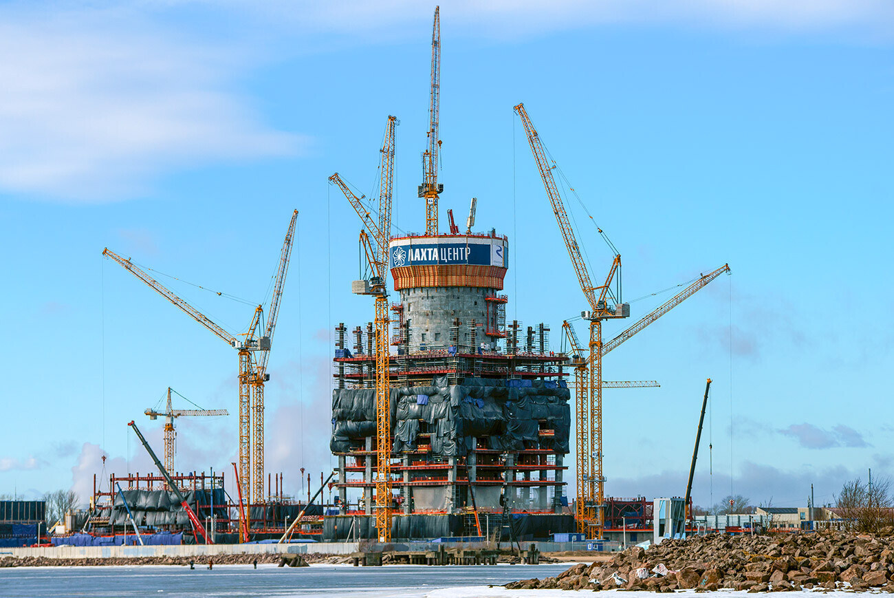 Lakhta Center em construção, 2016

