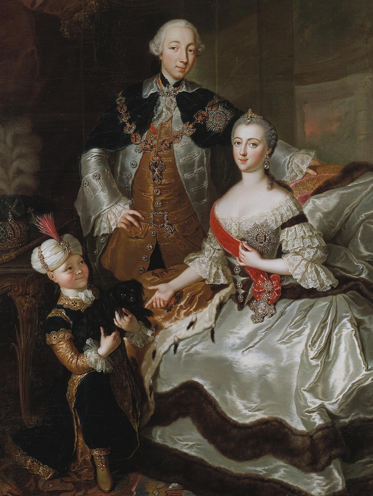 Pedro III y Catalina II de Rusia