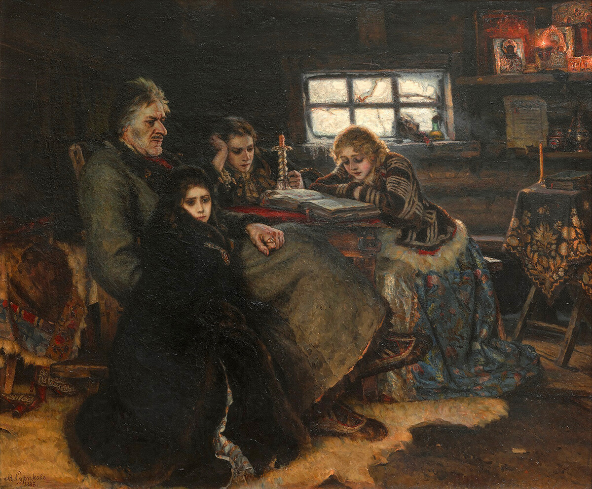 Василиј Суриков, „Меншиков у Берјозову“, 1883. 