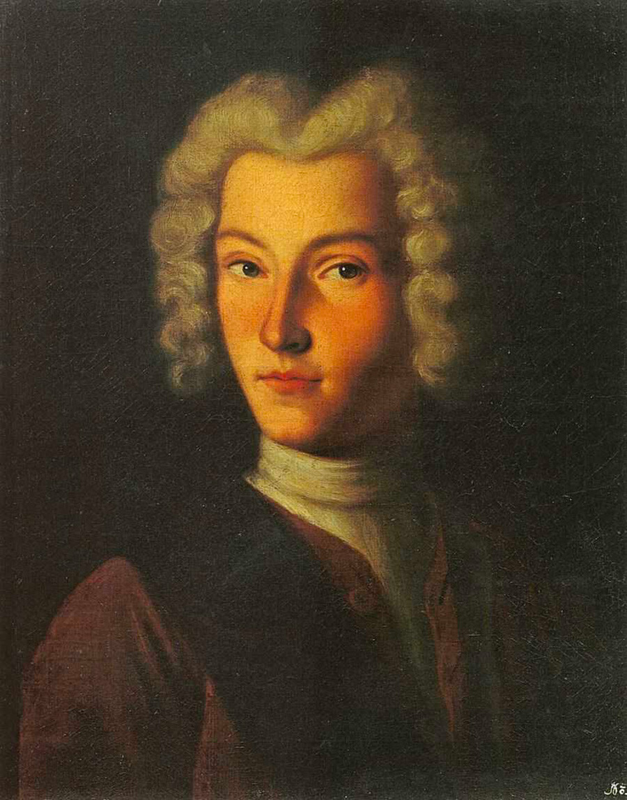 Портрет Петра II, руског императора (1727-1730). 