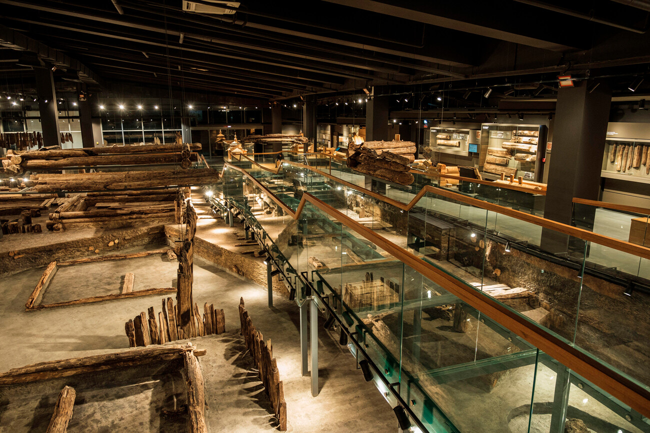 Il moderno museo di archeologia del legno di Svijazhsk

