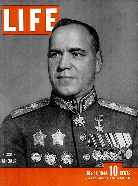 Zhúkov en la portada de la revista estadounidense ‘Life’ (1944)