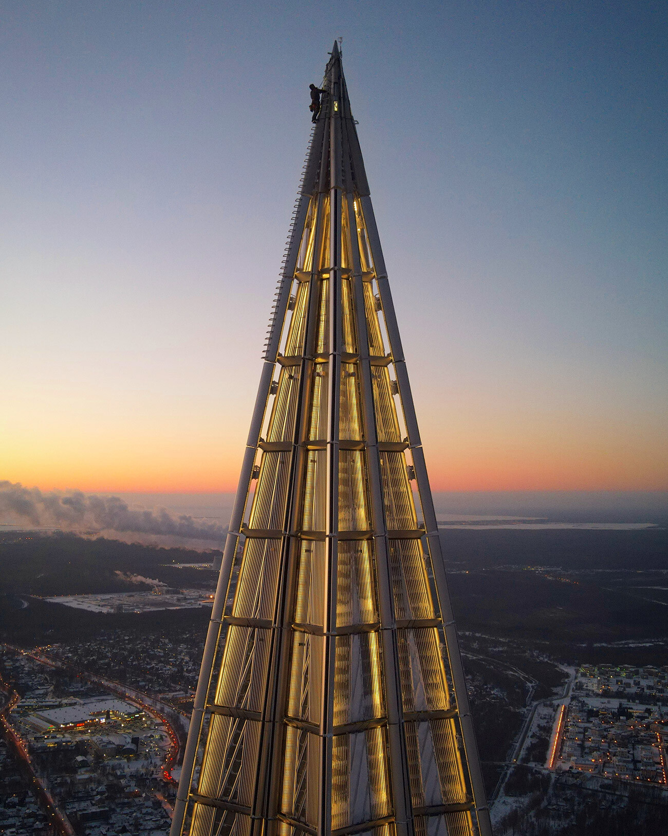 La cima dell'edificio