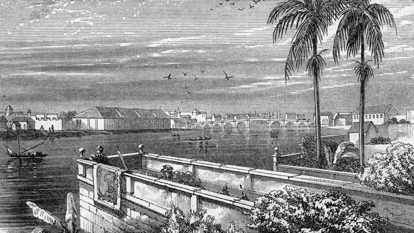 Un dibujo de Manila en el siglo XIX