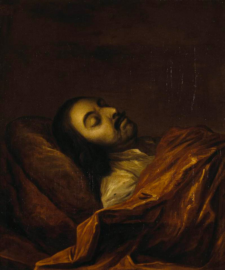 Peter der Große auf dem Sterbebett