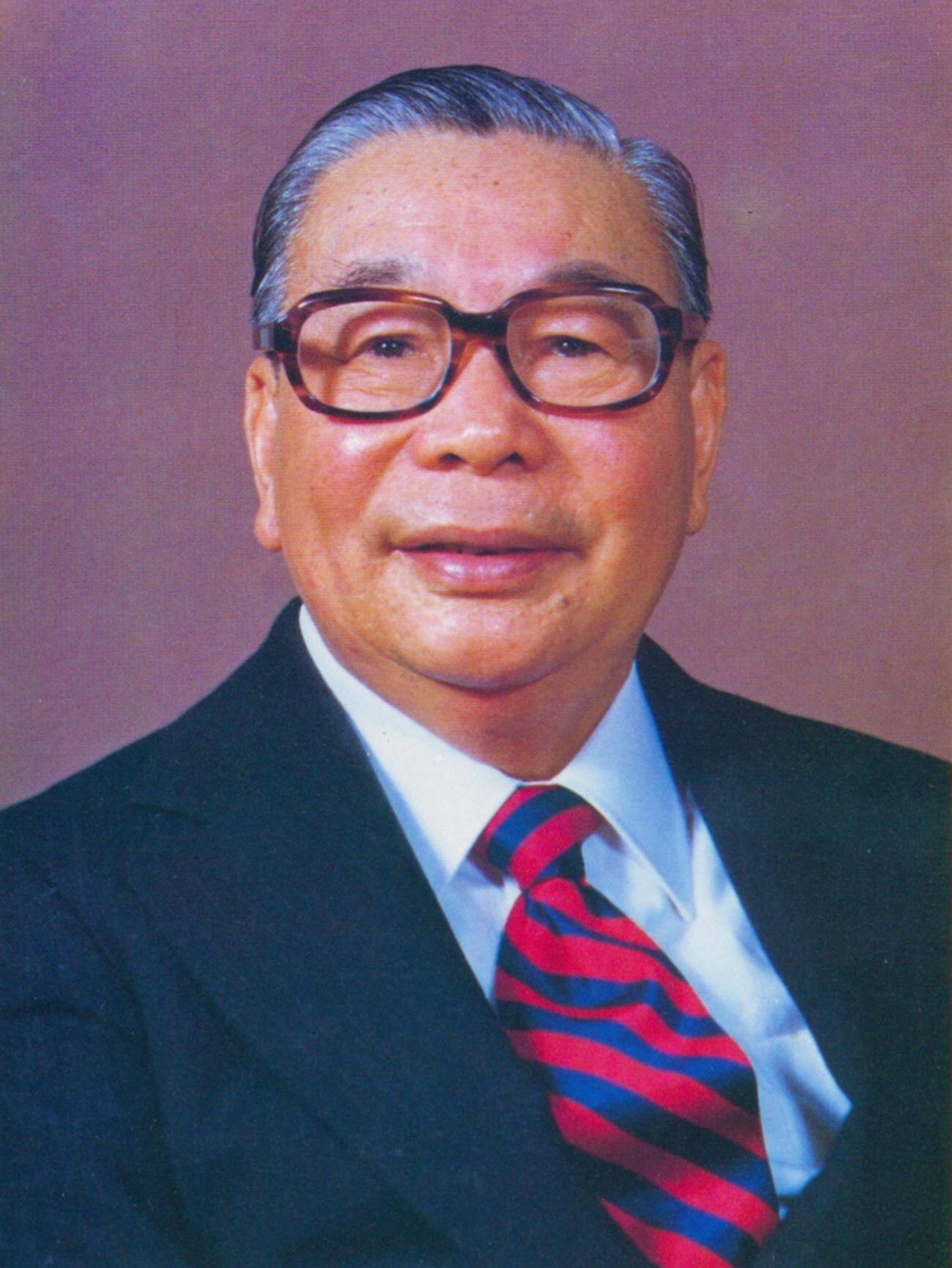 Портрет Чанг Чинг Куа, председника Републике Кине (Тајван) од 1978. до 1988.