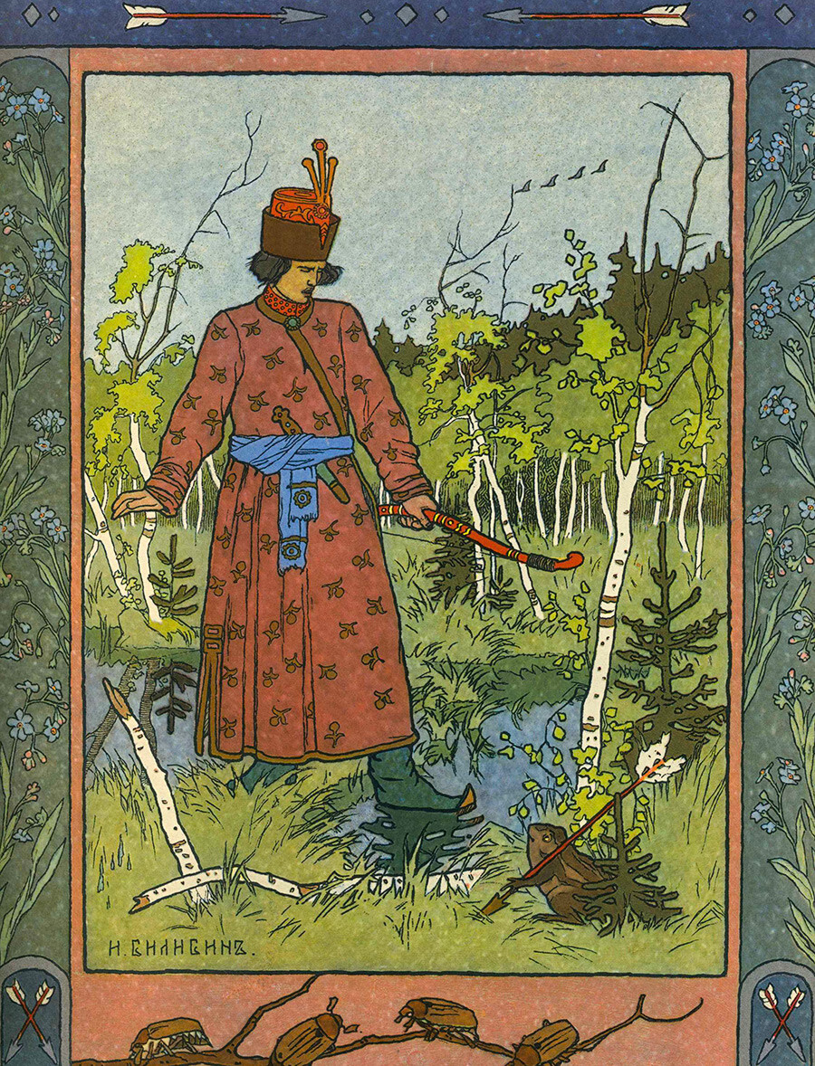 『イワン王子と蛙姫』、イヴァン・ビリビン、1901年