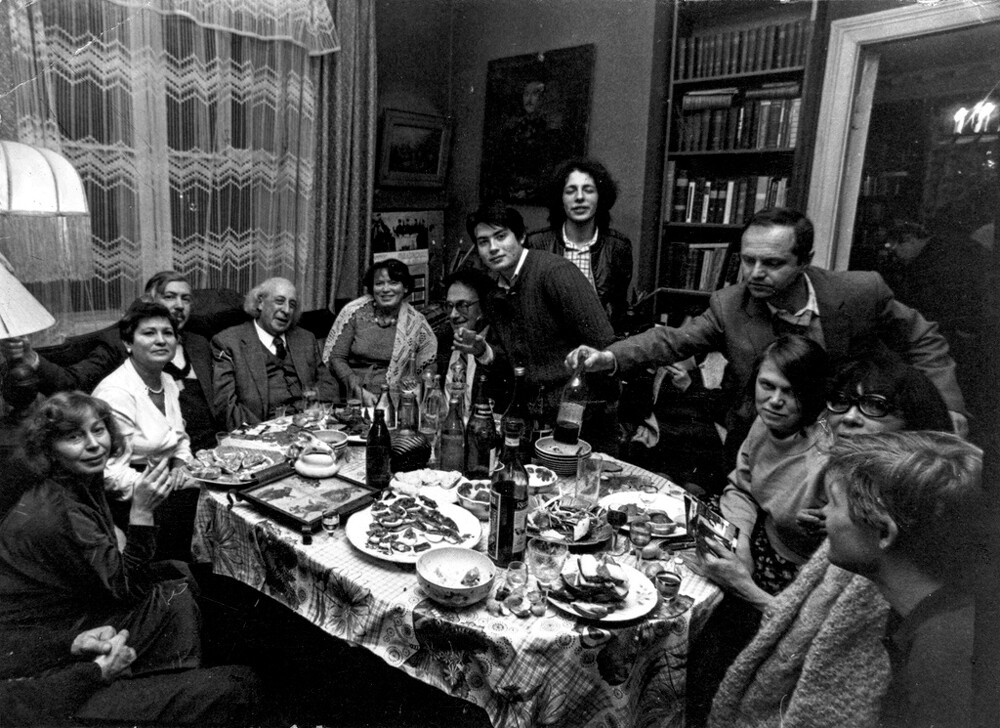 Celebrating feast at home, 1986