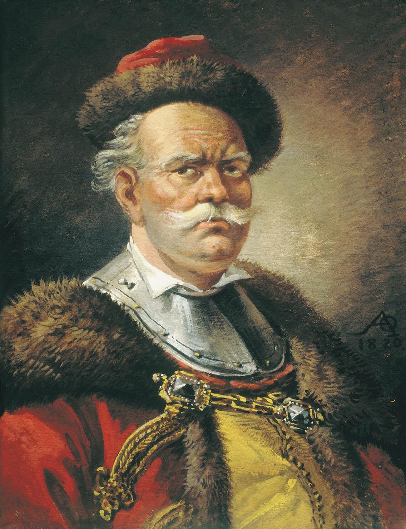 貴族のポーランド人（ポーランド人はカトリック教徒だったから、髭は短めだった）