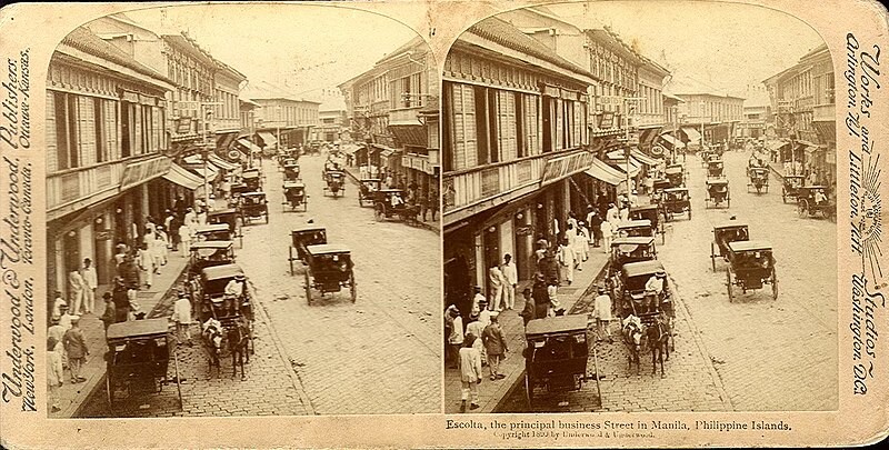 Calle de Manila a finales del siglo XIX