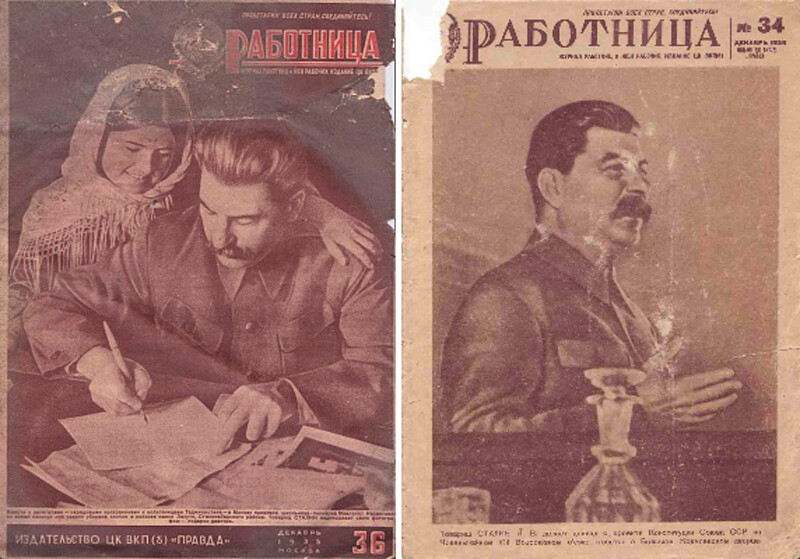 December 1935 and 1936 - Stalin on the cover