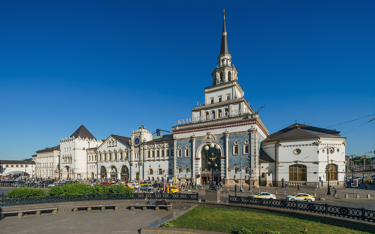 Kazansky Railway Station in Moscow 