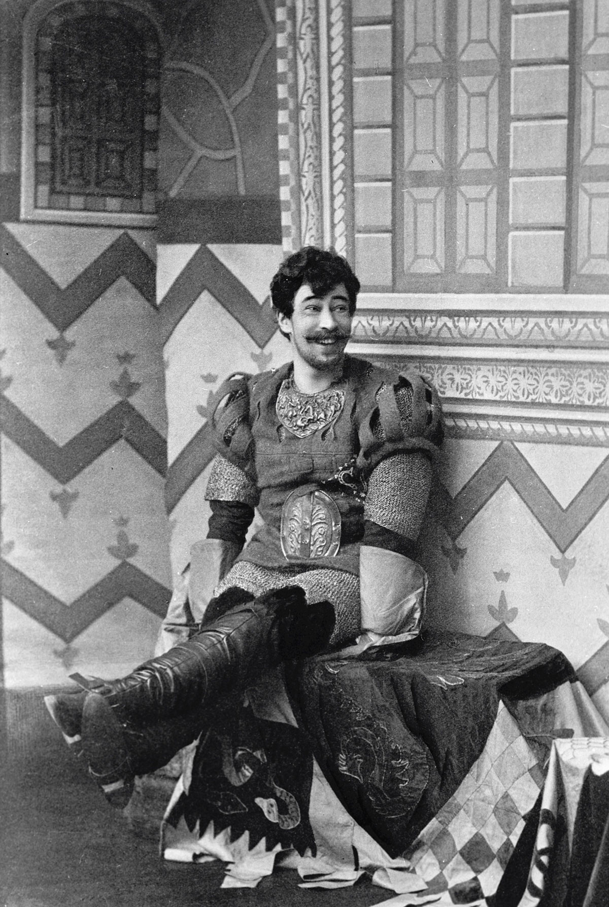 Konstantín Stanislavski como Benedick en 'Mucho ruido y pocas nueces' en 1897.
