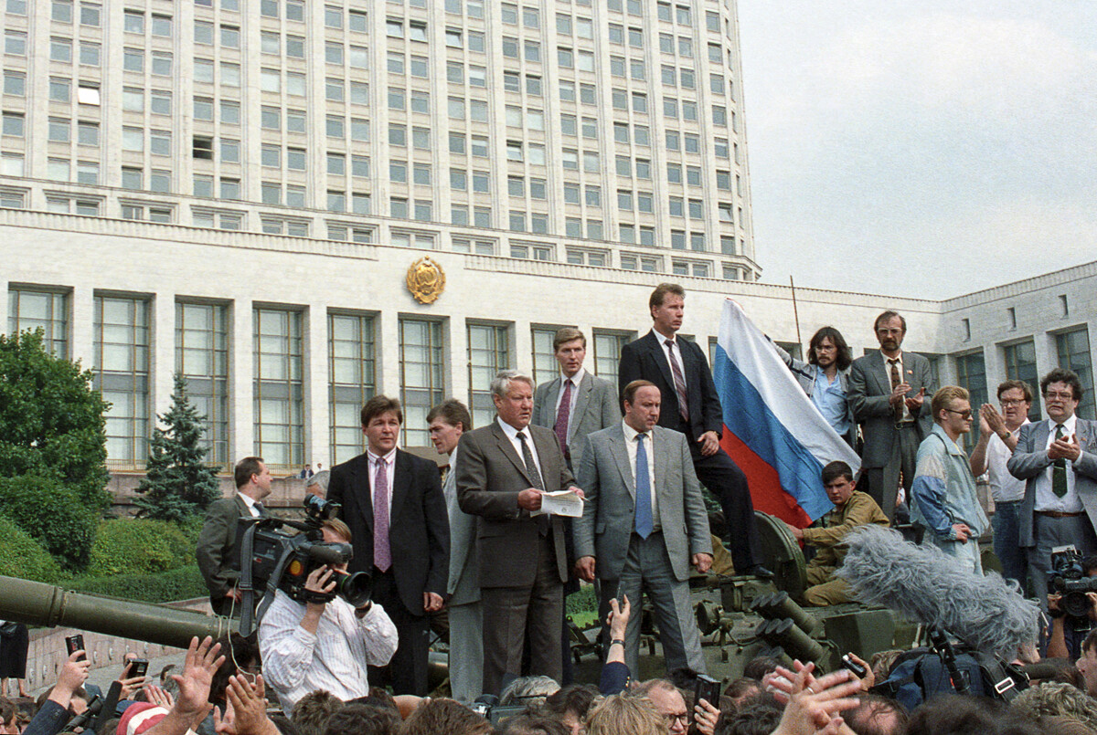 Tentativa de golpe na URSS em 1991.