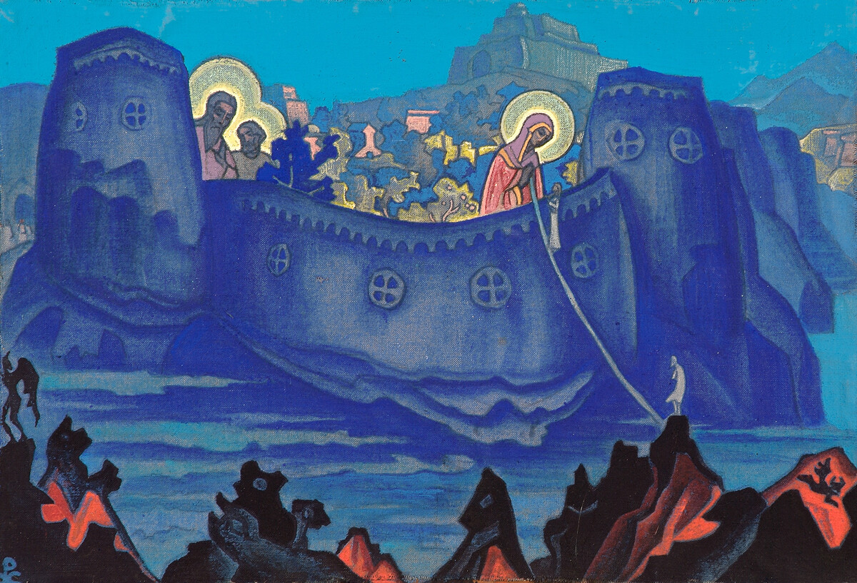 Nicolas Roerich. Madonna Laboris (L’œuvre de la Madone), 1933