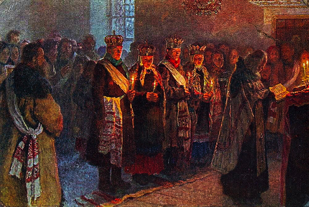 Nikolái Bogdanov-Belski. Casarse, 1904
