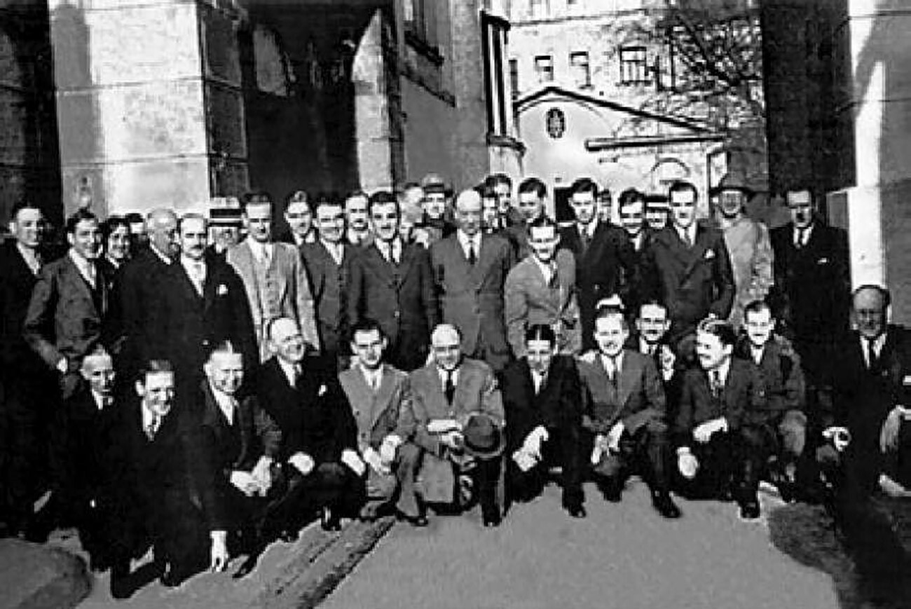 Ambassador Bullitt and embassy staff near the Spaso House, 1934.